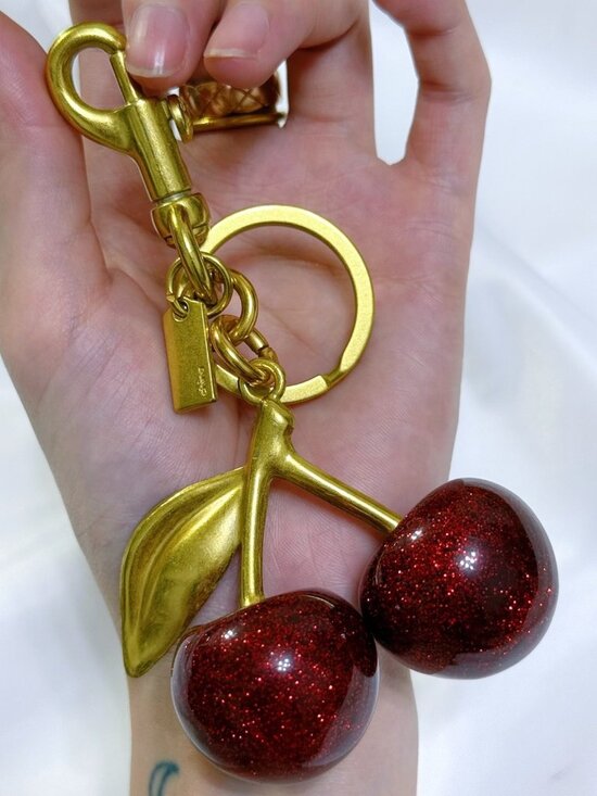 Coach Accessories - Coach Red Cherry Keychain Bag Charm